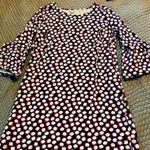 Crown & Ivy bell sleeve midi dress